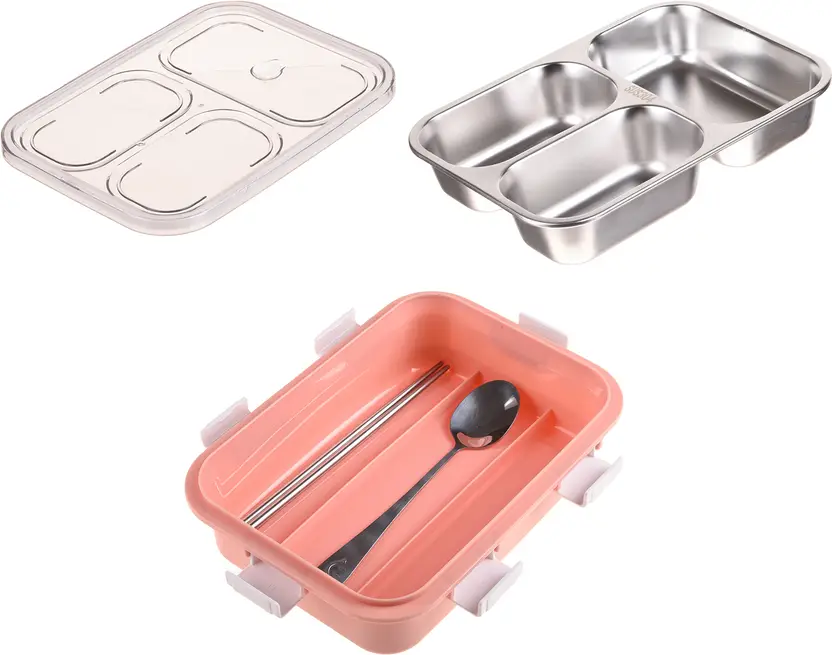 lunch box – stainless steel (pink) lunch box – stainless steel (pink)