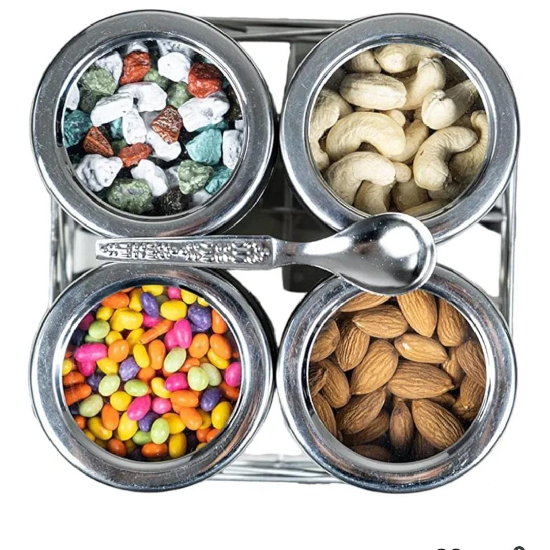 4 in 1 spice box stainless steel|masala dabba steel masala box for kitchen steel 4 in 1 spice box stainless steel|masala dabba steel masala box for kitchen steel